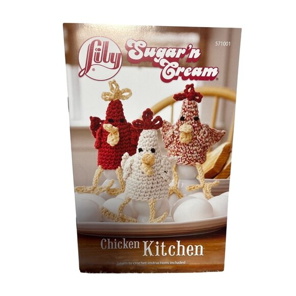 Lily Sugarn Cream Crochet Pattern Booklet Chicken Kitchen Series New - Picture 1 of 7